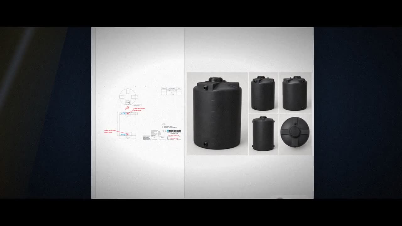 Bushman 1150 Gallon Plastic Vertical Water Storage Tank in Black video