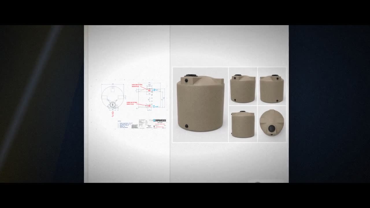 Bushman 1000 Gallon Plastic Vertical Water Storage Tank in Mocha video