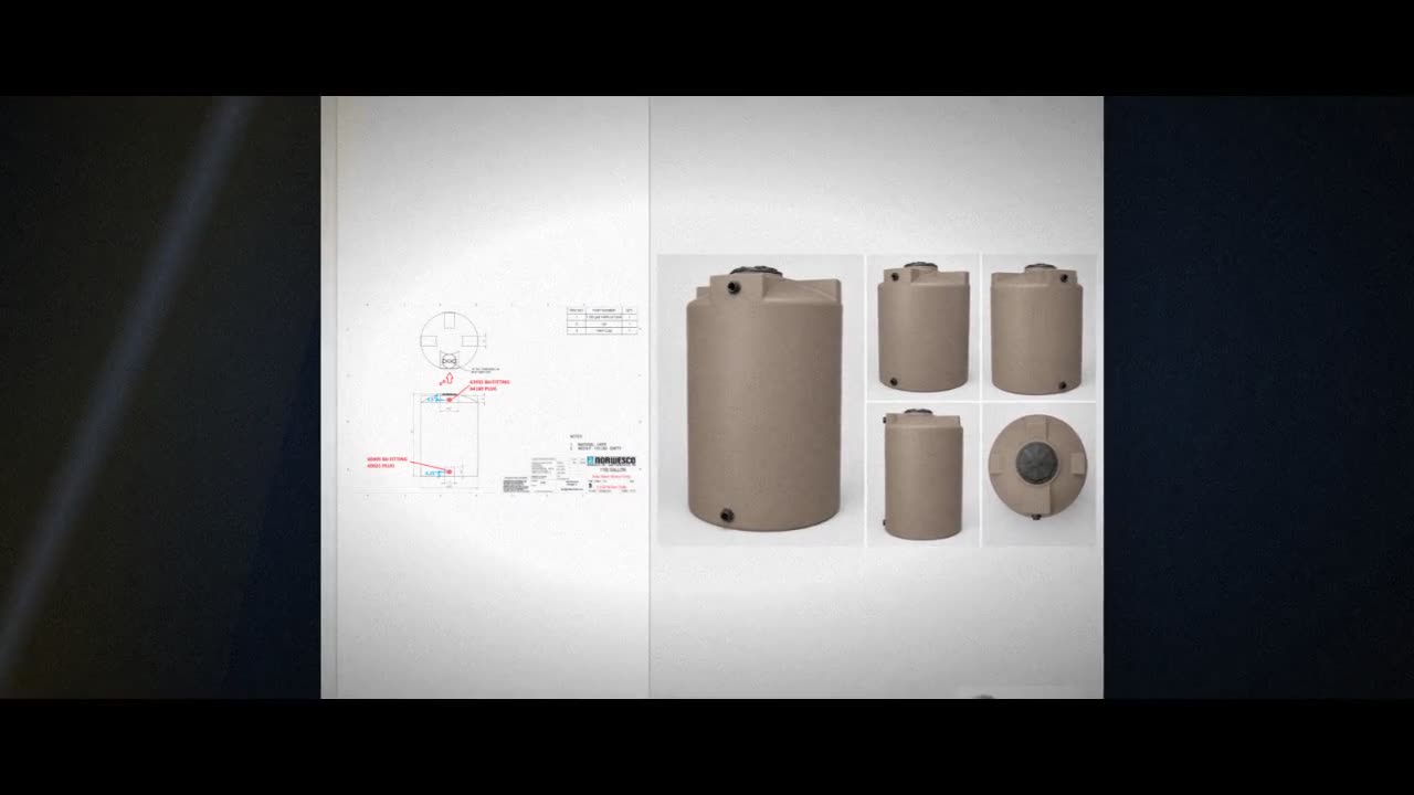 Bushman 1150 Gallon Plastic Vertical Water Storage Tank in Mocha video