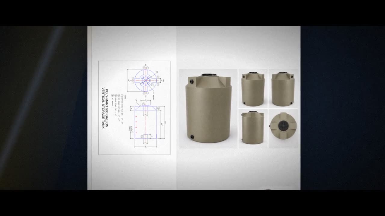Bushman 500 Gallon Plastic Vertical Water Storage Tank in Mocha video