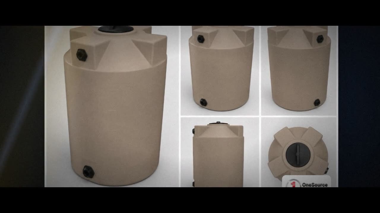Bushman 100 Gallon Plastic Vertical Water Storage Tank in Mocha video