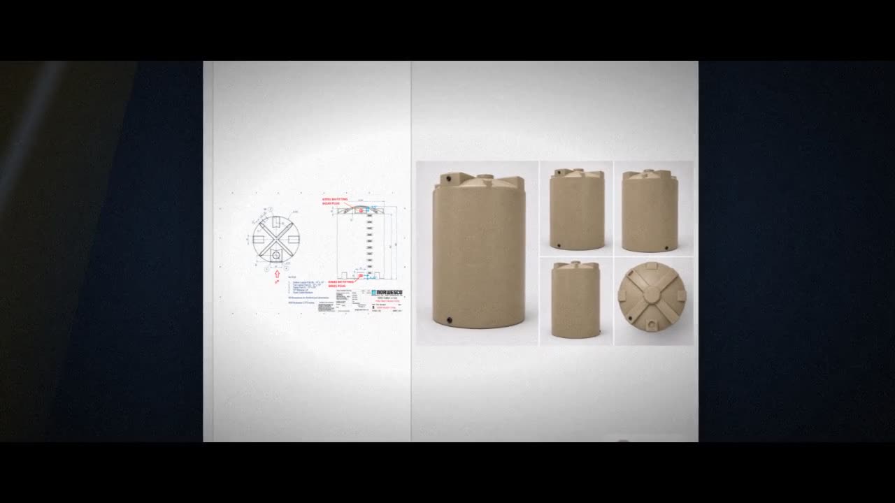 Bushman 5000 Gallon Plastic Vertical Water Storage Tank in Mocha video