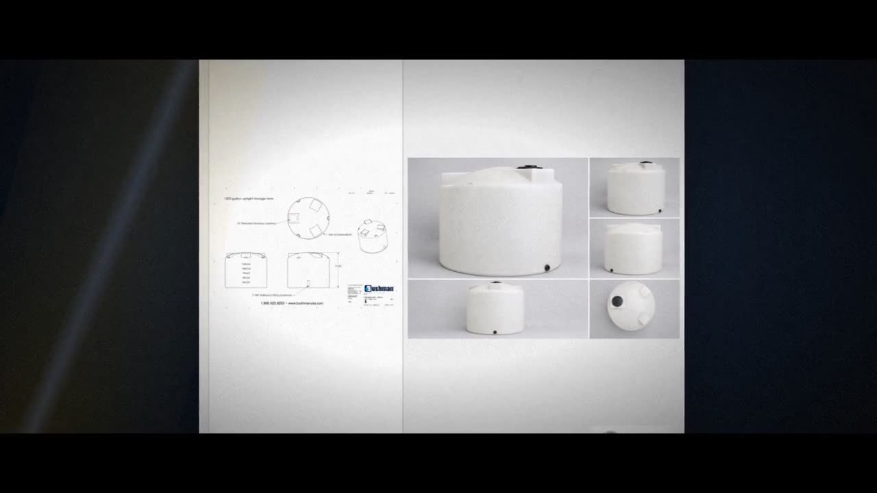 Bushman 1500 Gallon Water Storage Tank Natural video