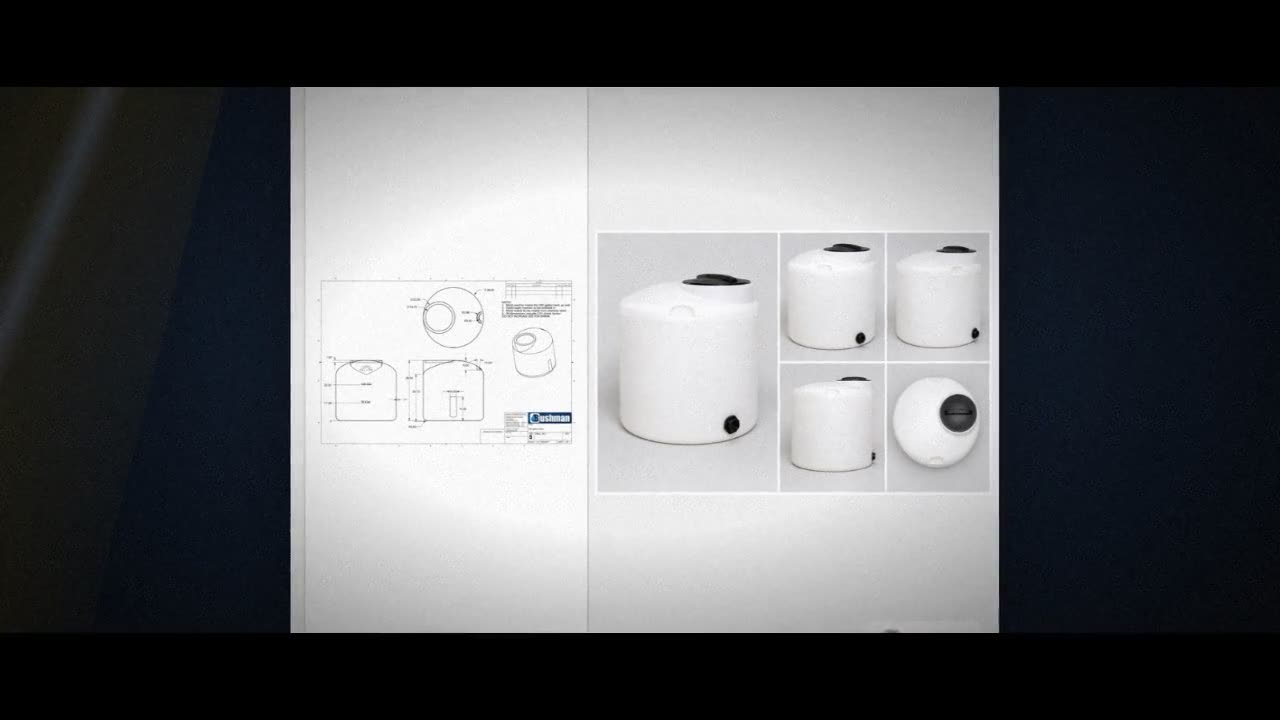 Bushman 165 Gallon Water Storage Tank Natural video