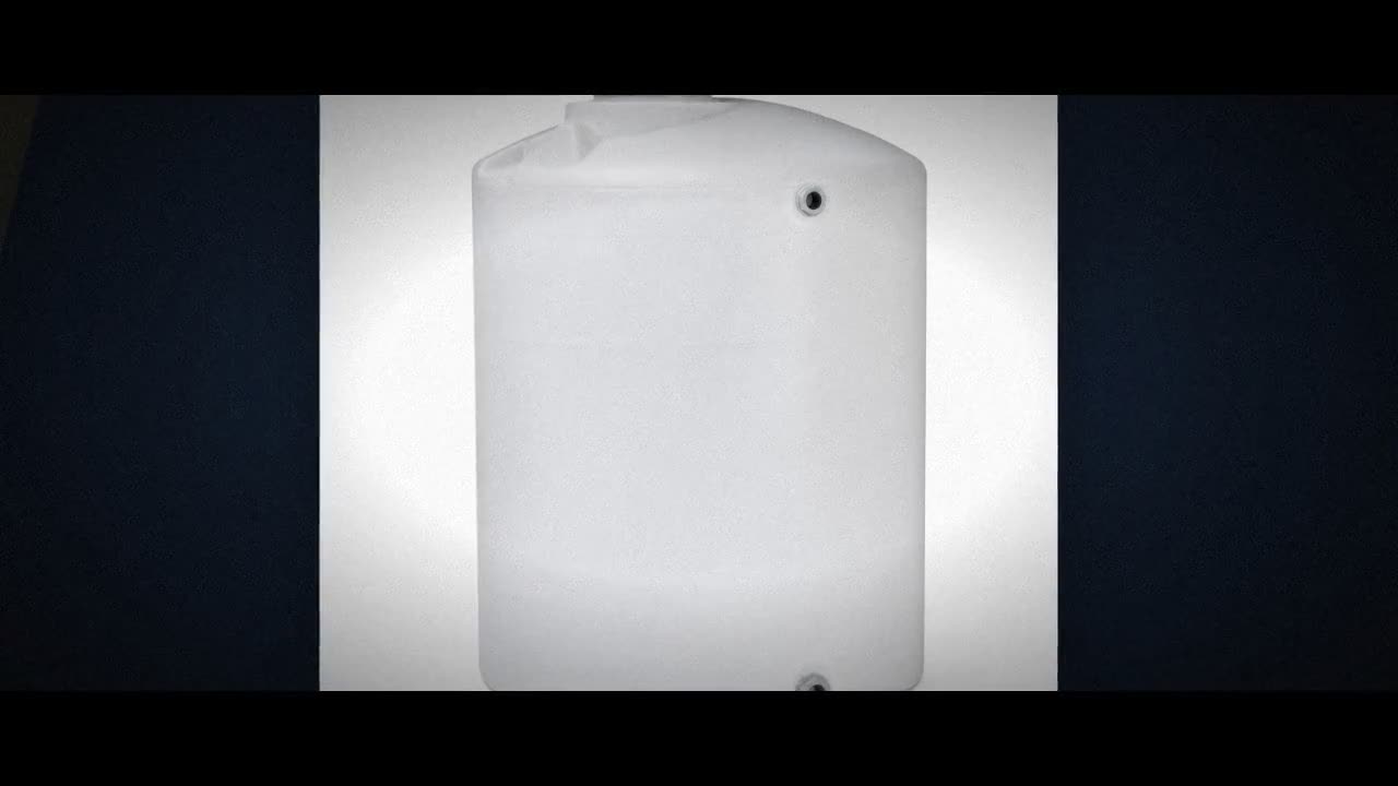 2200 Gallon Plastic Vertical Water Storage Tank in Green video