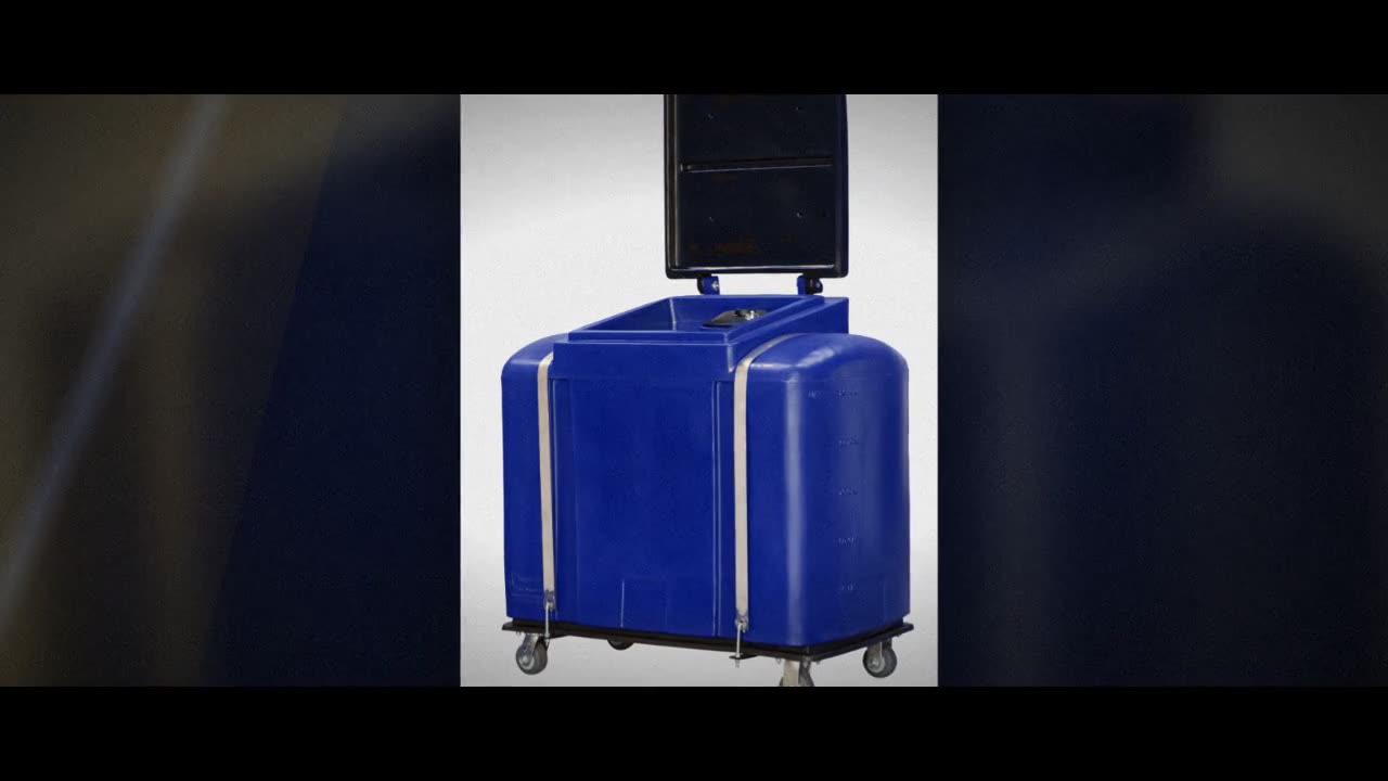 Dura-Cast 125 Gallon Cooking Oil / Biodiesel Collection Tank - Dark Bl video