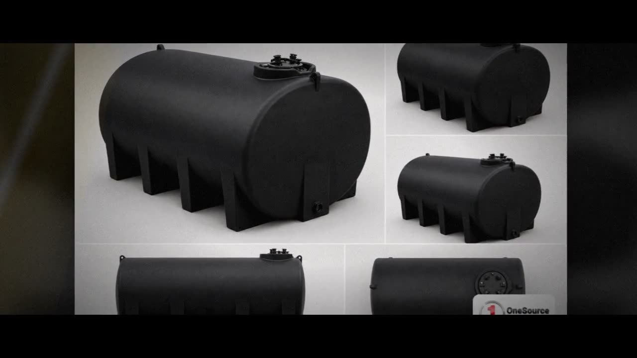 Enduraplas 1100 Gallon Plastic Vertical Liquid Storage Tank in Black video