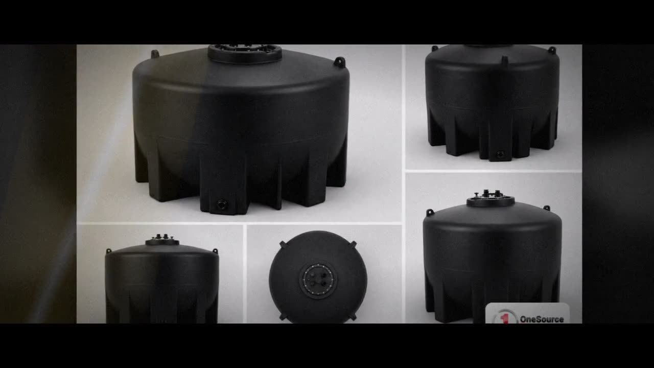 Enduraplas 1350 Gallon Plastic Vertical Liquid Storage Tank in Black video
