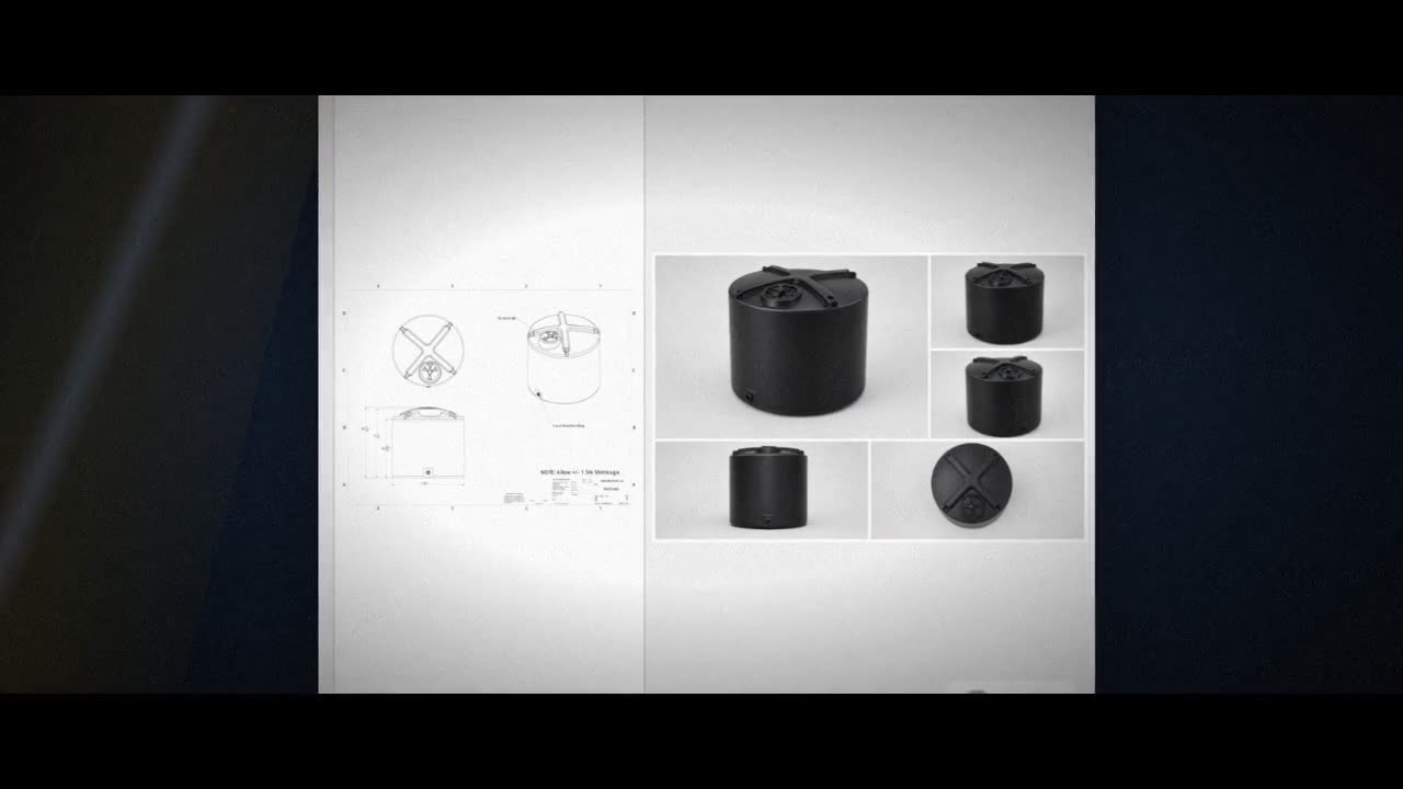 Enduraplas 1400 Gallon Plastic Vertical Liquid Storage Tank in Black video