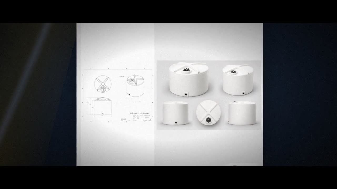 Enduraplas 1400 Gallon Plastic Vertical Liquid Storage Tank in White video