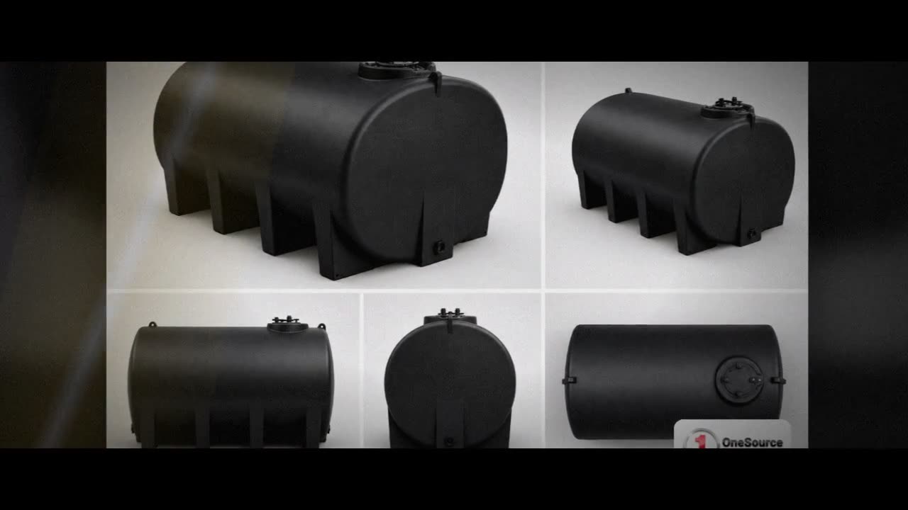Enduraplas 1550 Gallon Plastic Vertical Liquid Storage Tank in Black video