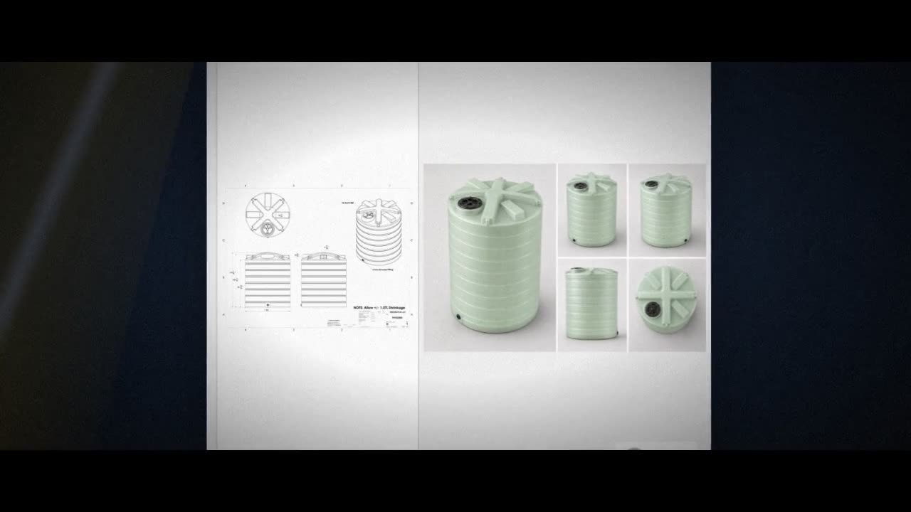 Enduraplas 2500 Gallon Plastic Vertical Liquid Storage Tank in Faint G video