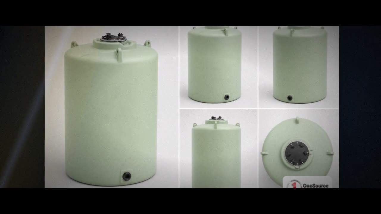 Enduraplas 10000 Gallon Plastic Vertical Liquid Storage Tank in Faint  video