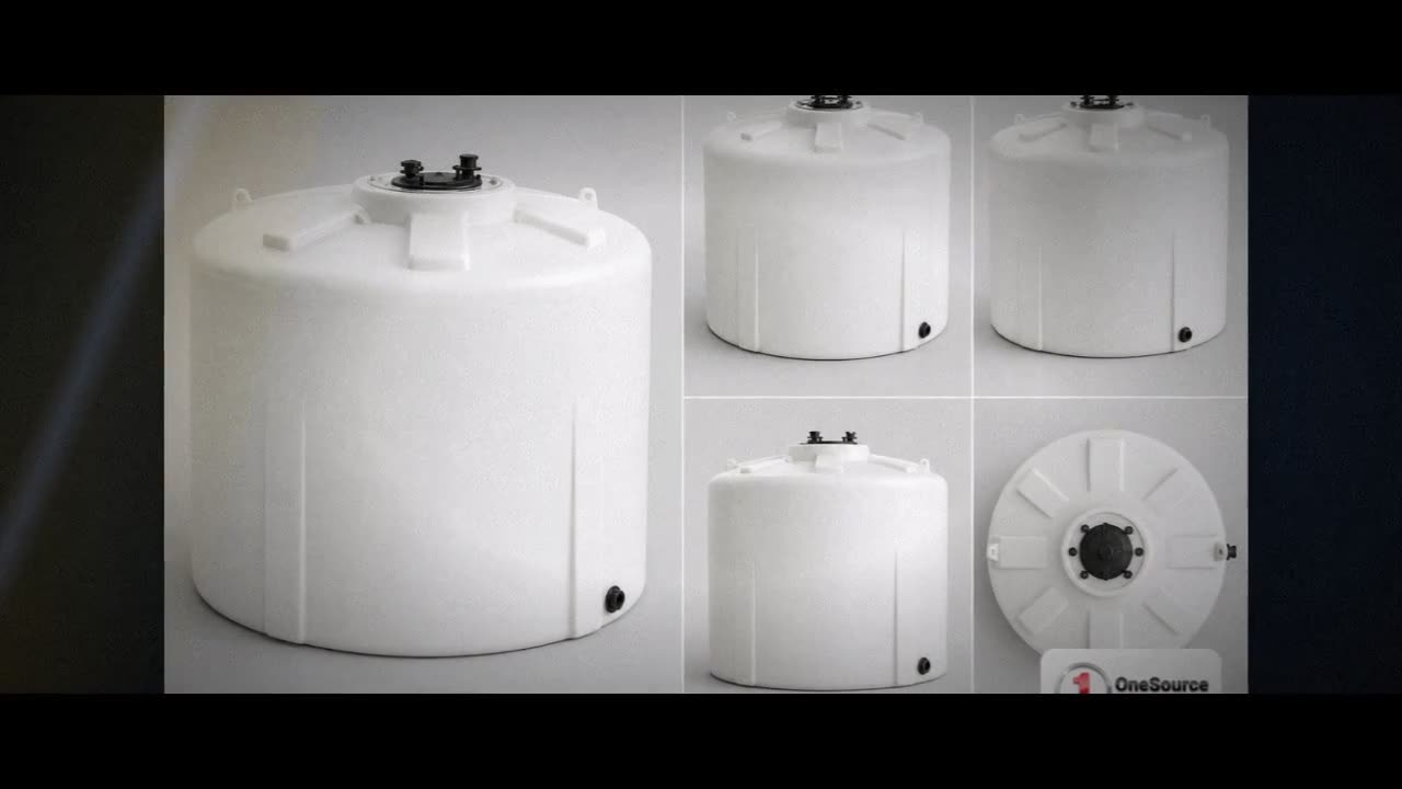 Enduraplas 10000 Gallon Plastic Vertical Liquid Storage Tank in White video