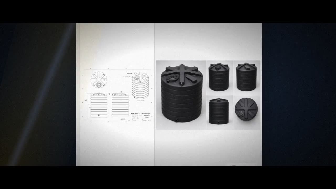 Enduraplas 3000 Gallon Plastic Vertical Water Storage Tank in Black video