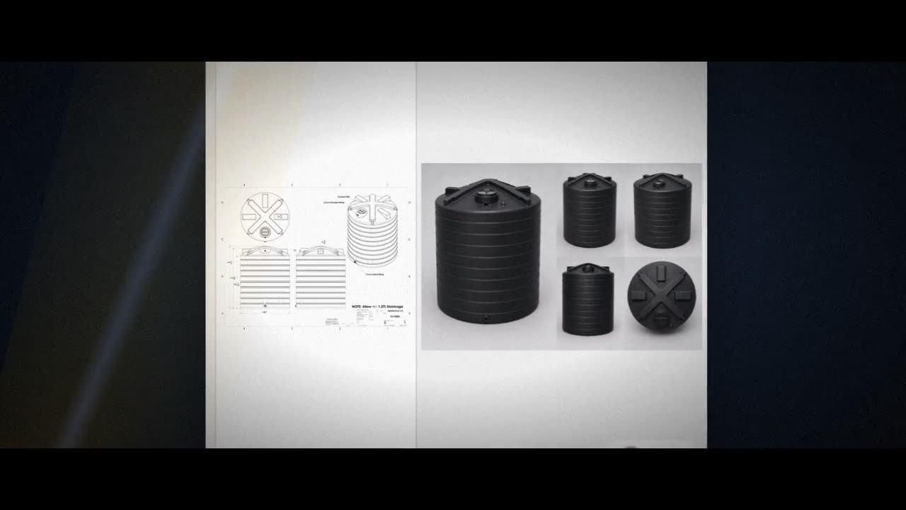 Enduraplas 10,000 Gallon Plastic Vertical Water Storage Tank in Black video