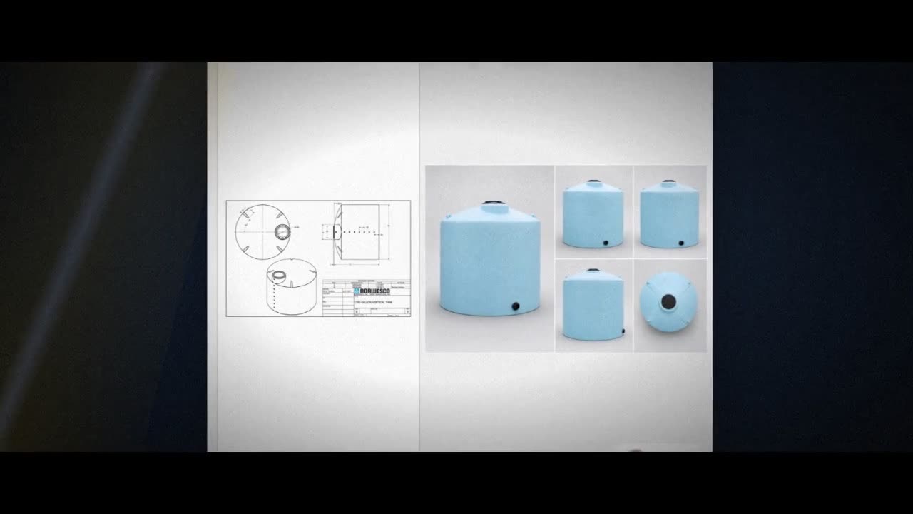 Norwesco 1700 Gallon Vertical Liquid Storage Tank video