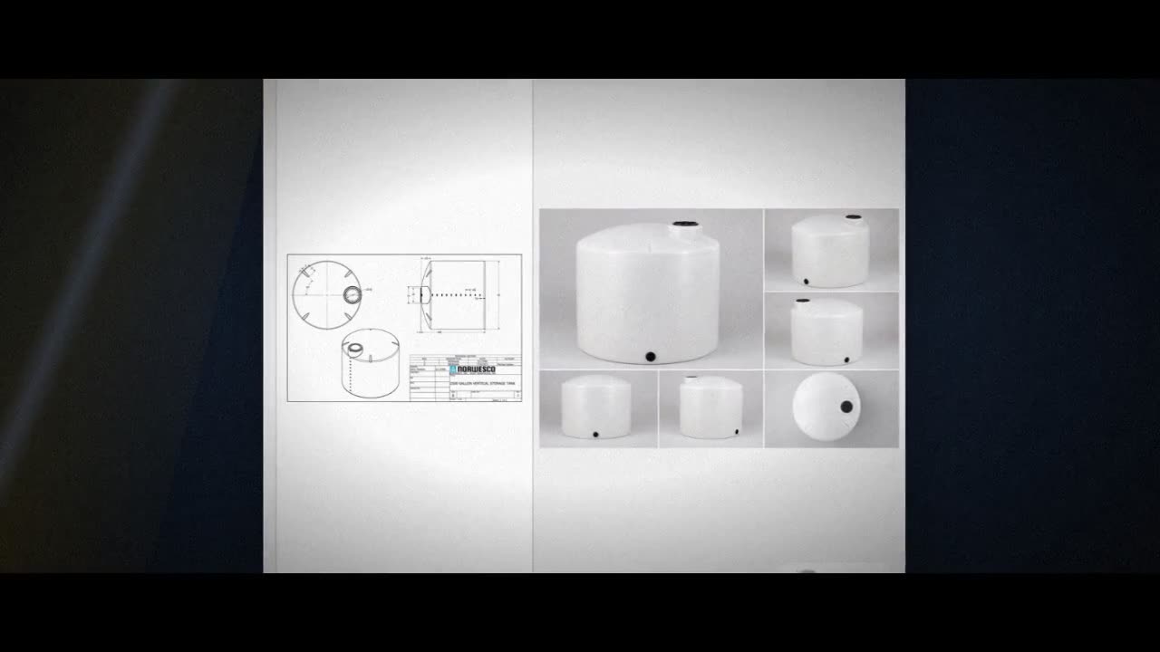 2500 Gallon Vertical Liquid Storage Tank - Natural White (95" x 91") video