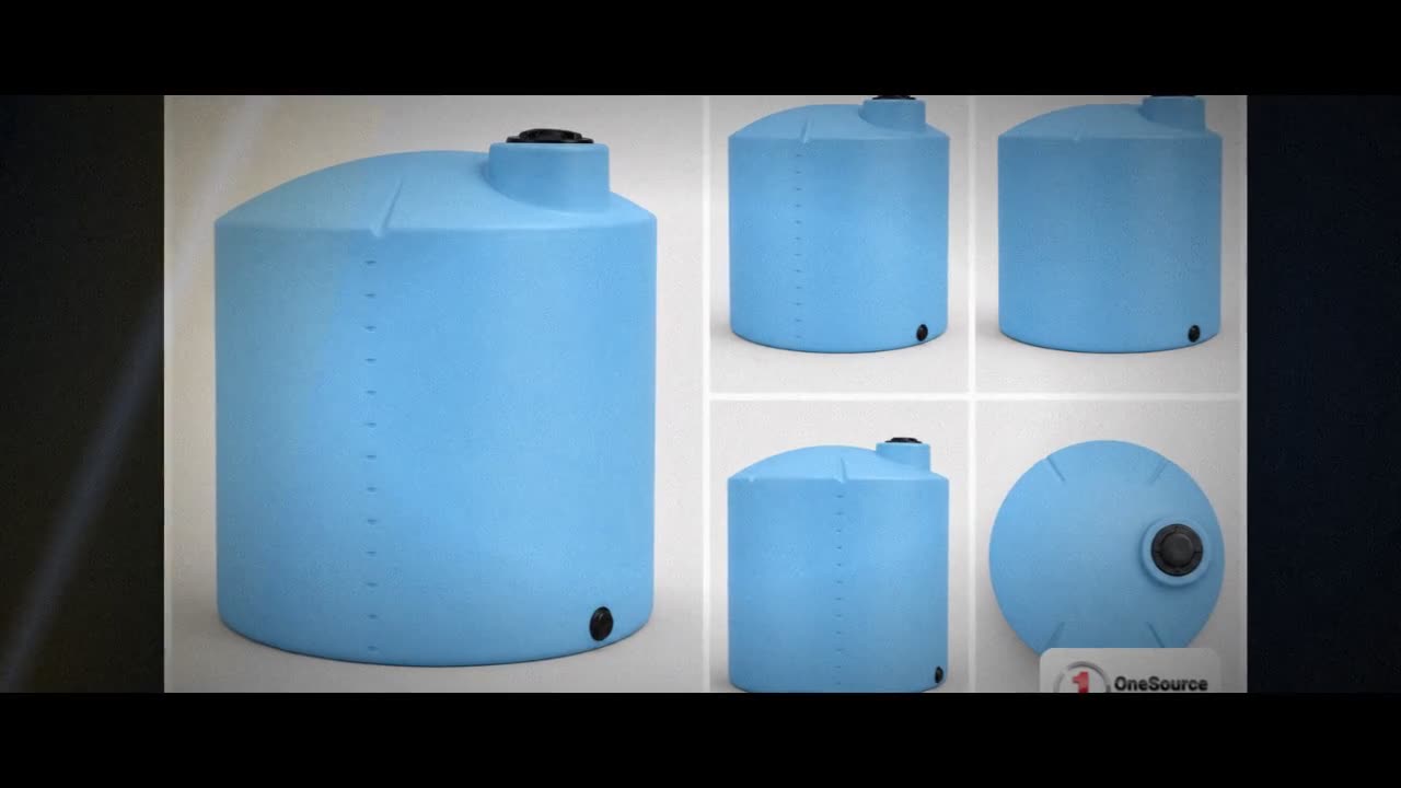 Norwesco 2500 Gallon Vertical Liquid Storage Tank in Blue video