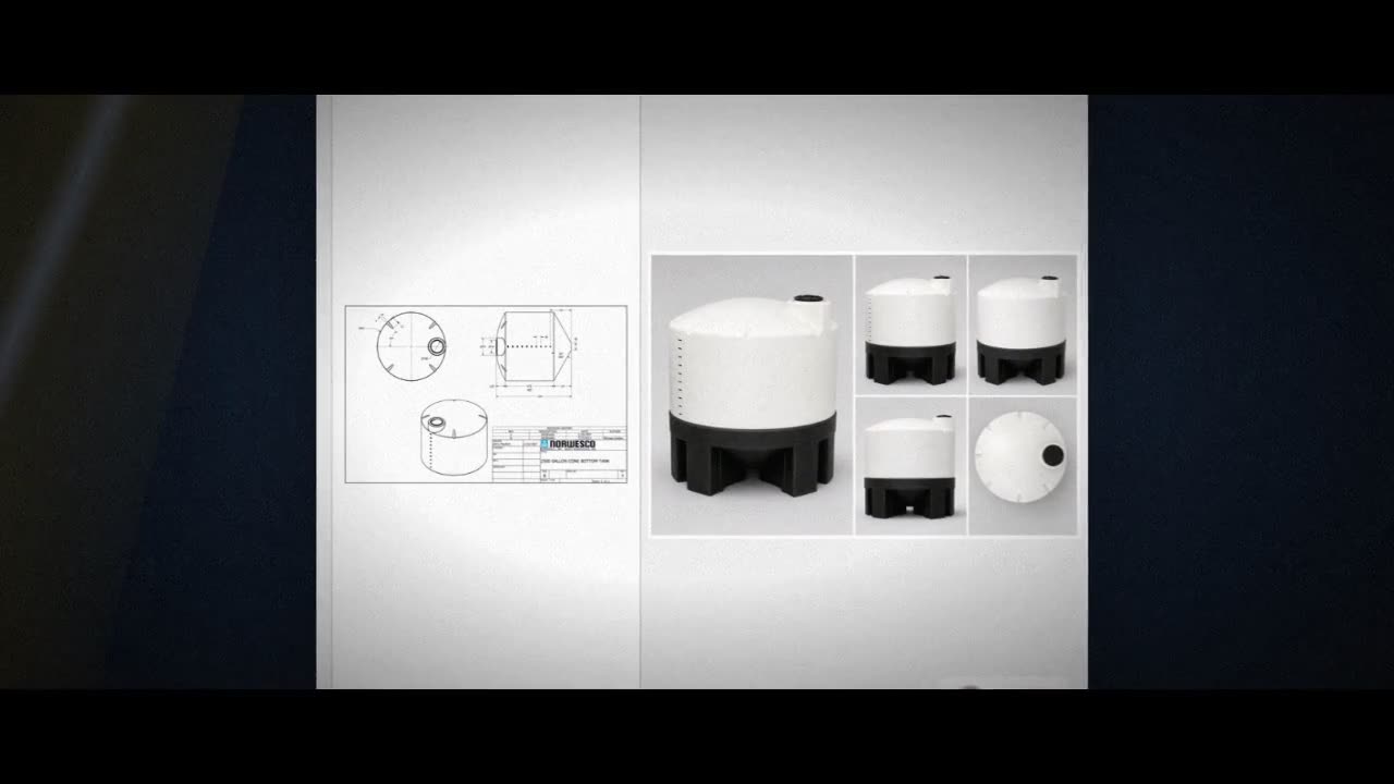 2500 Gallon 30 Degree Cone Bottom Tank video