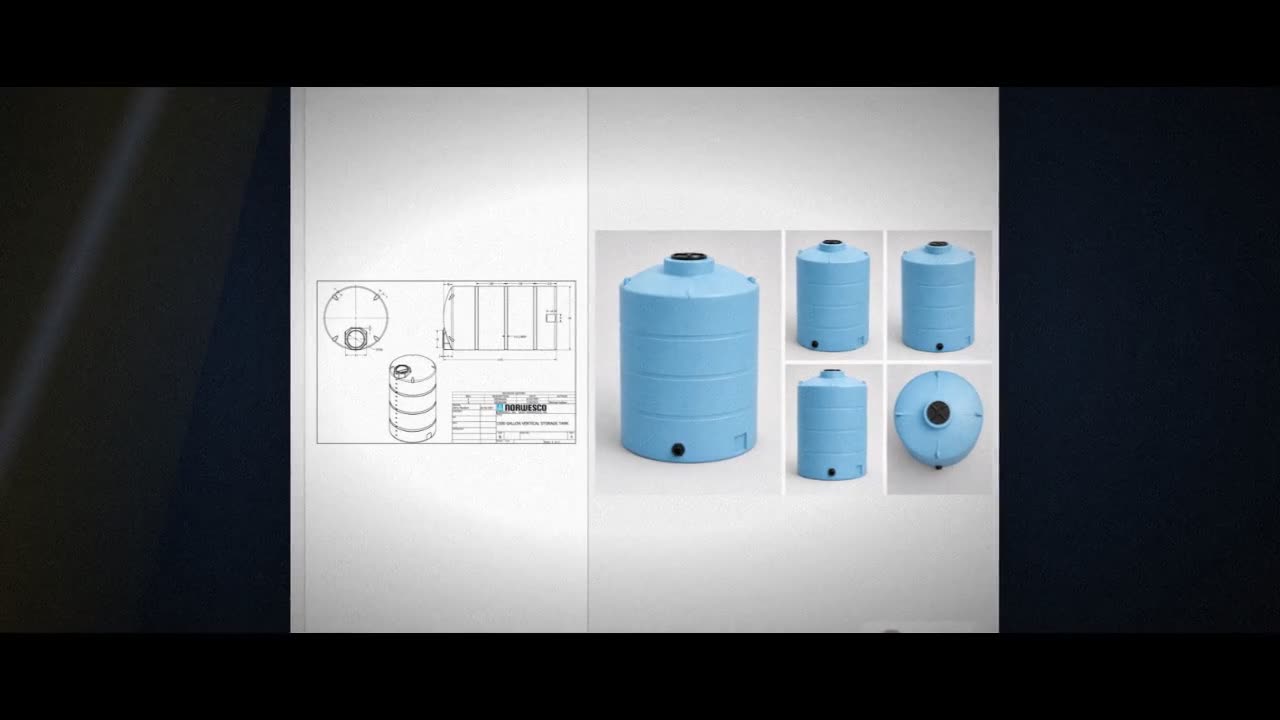 Norwesco 1500 Gallon Vertical Liquid Storage Tank video