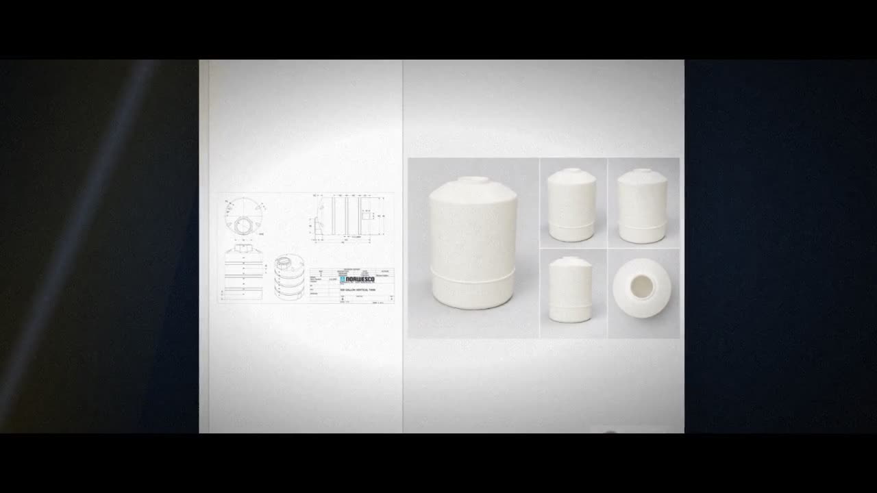 500 Gallon Vertical Liquid Storage Tank - Natural White (48" x 73") video