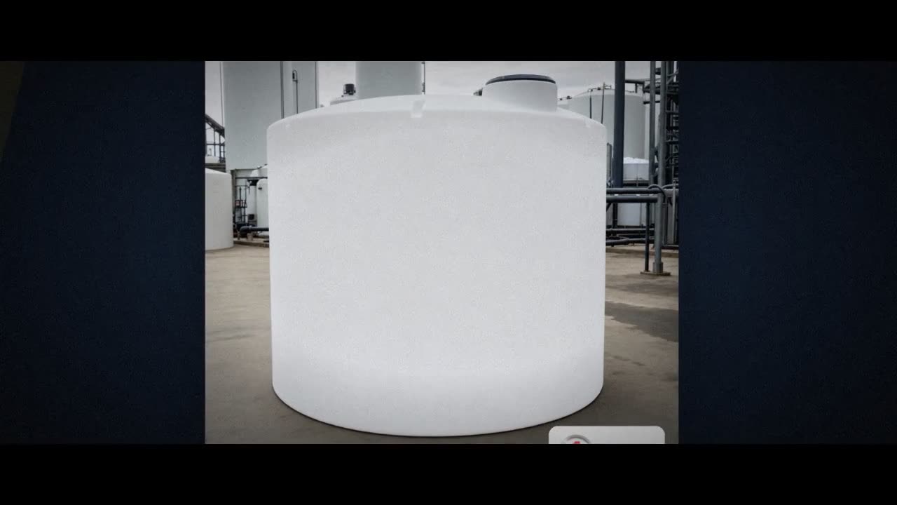 3000 Gallon 30 Degree Cone Bottom Tank - Natural White (95" x 123") video