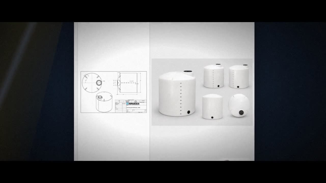 2100 Gallon Vertical Liquid Storage Tank - Natural White (87" x 89") video