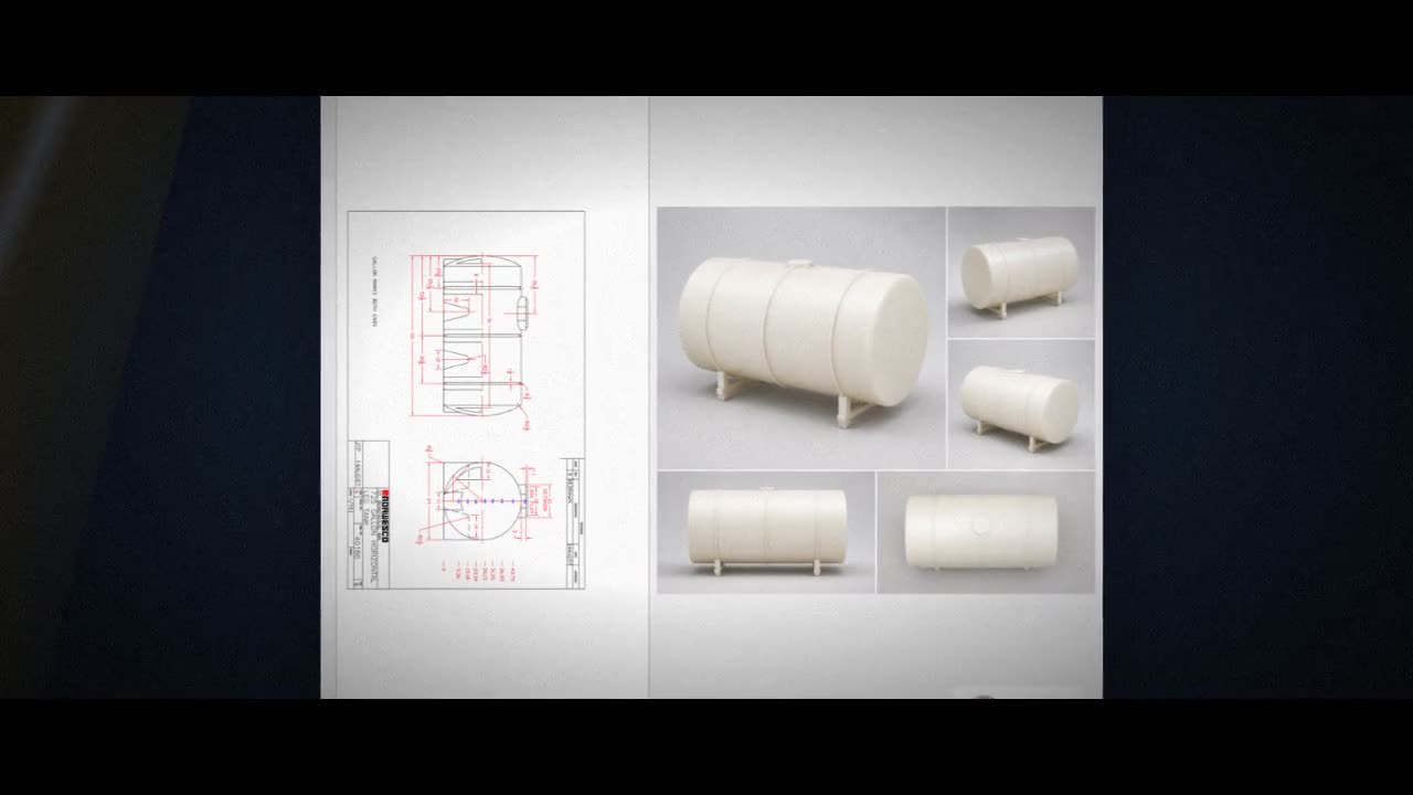 725 Gallon Plastic Horizontal Leg Tank video