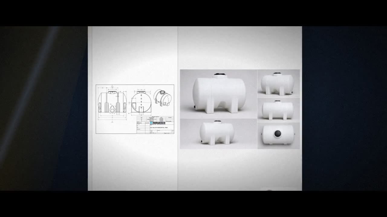 Norwesco 525 Gallon Horizontal Leg Tank in White video
