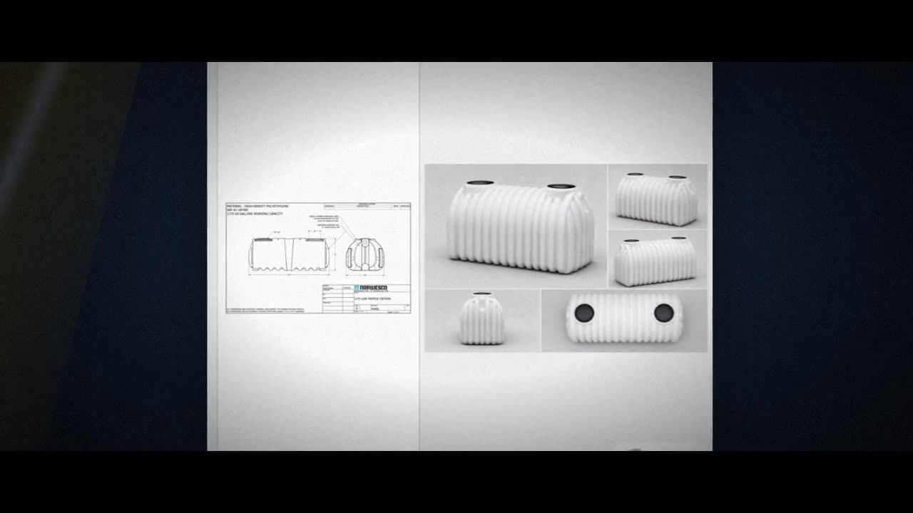 Norwesco 1175 Gallon Underground Water Storage Cistern Tank video