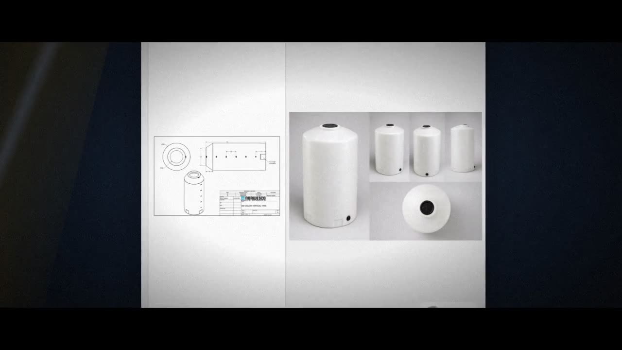 300 Gallon Vertical Liquid Storage Tank - Natural White (35" x 79") #4 video