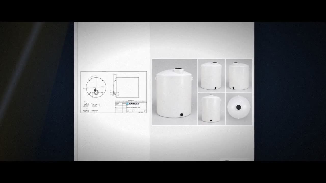 6500 Gallon Vertical Liquid Storage Tank - Natural White (119" x 150") video