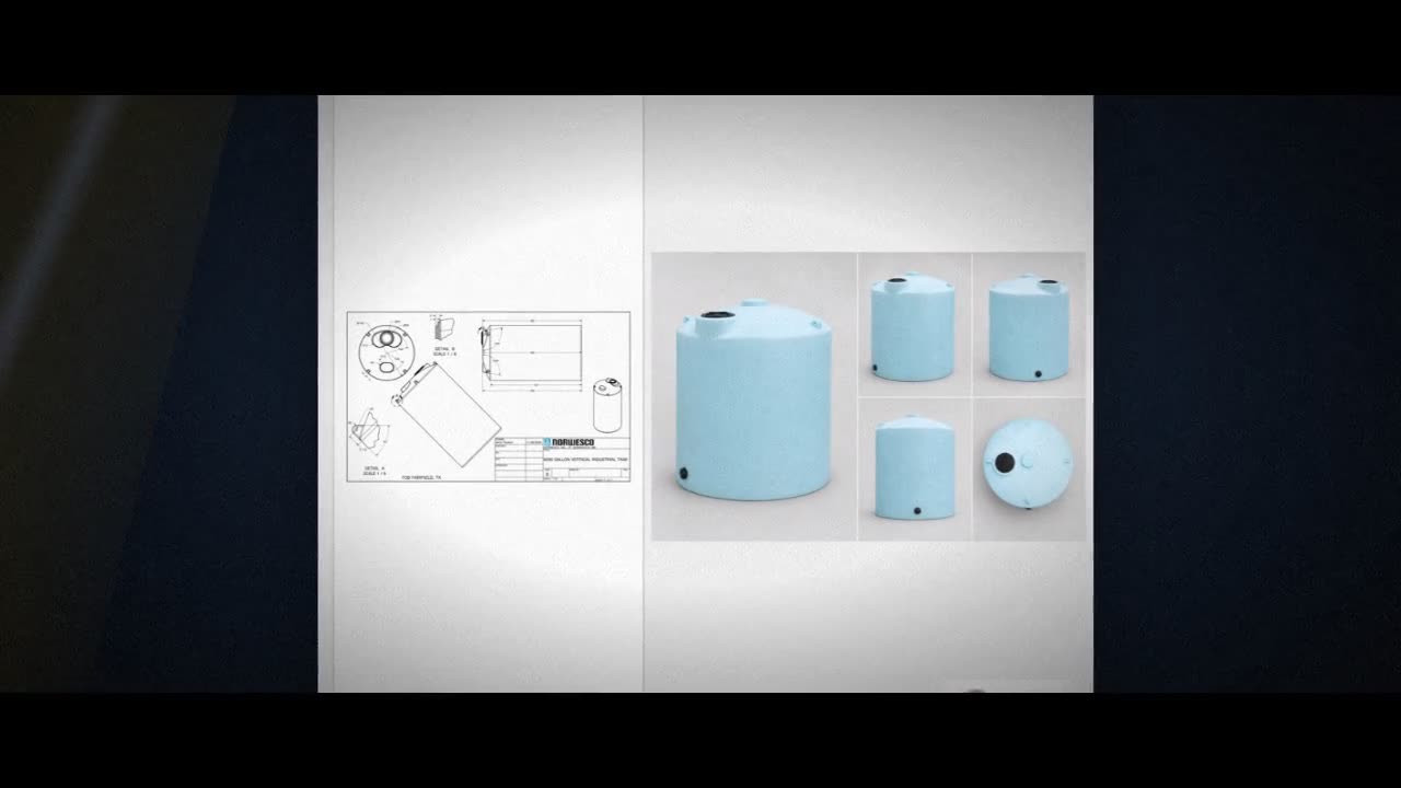Norwesco 6000 Gallon Vertical Liquid Storage Tank video