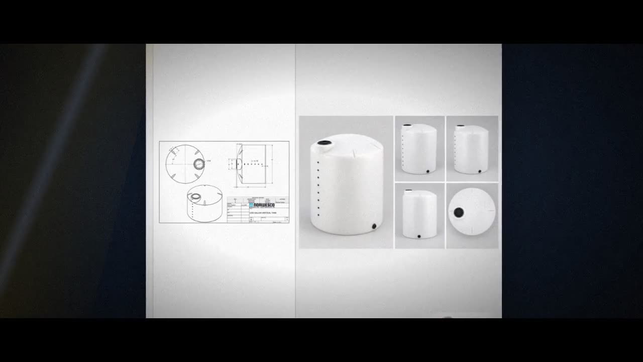 1550 Gallon Vertical Liquid Storage Tank - Natural White (87" x 67") # video