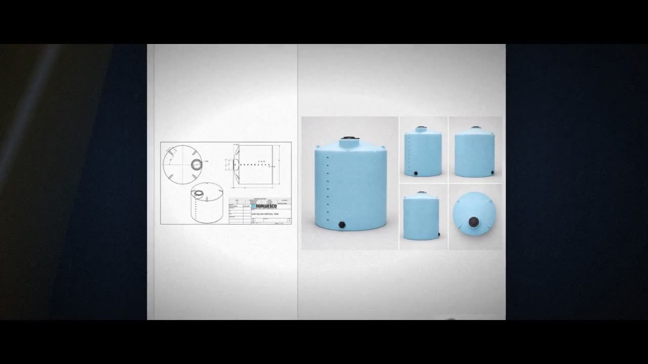 Norwesco 2100 Gallon Vertical Liquid Storage Tank in Blue video