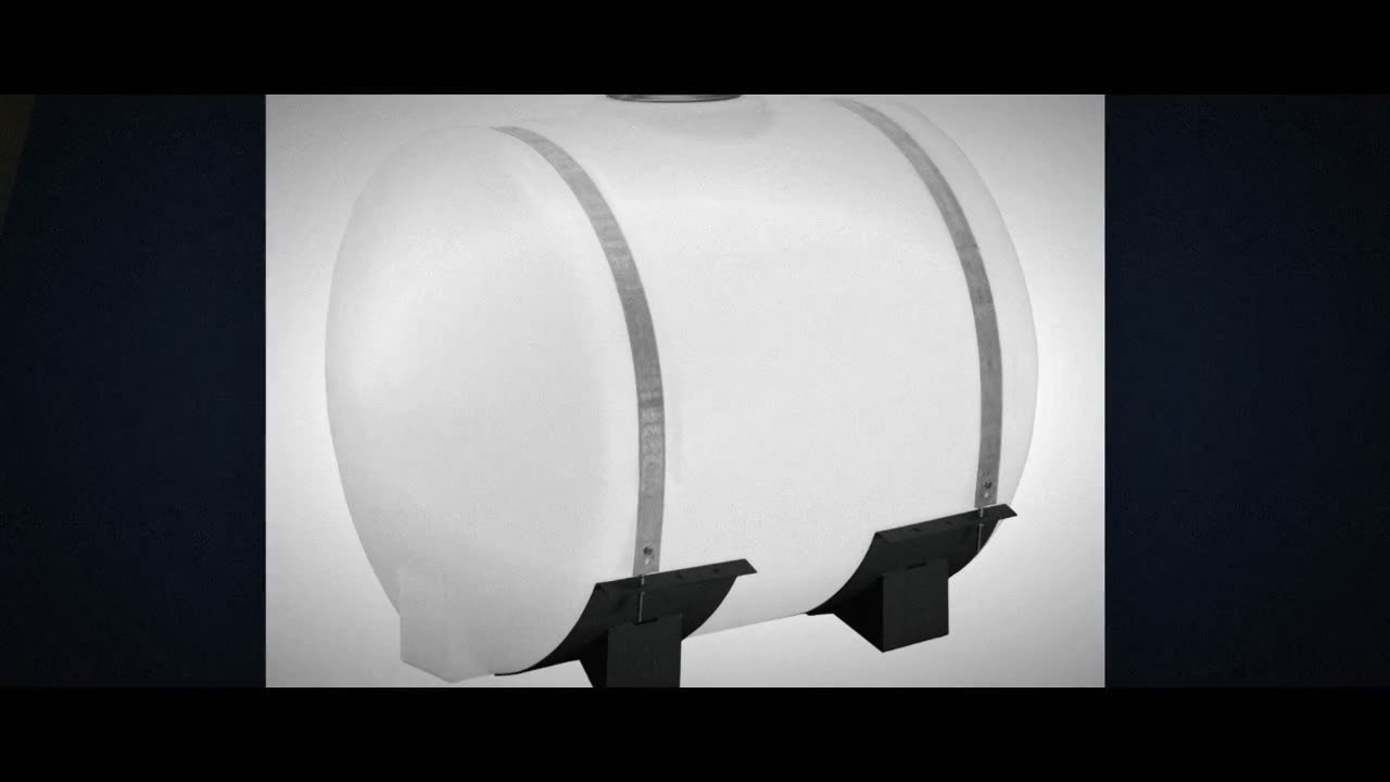 Norwesco 500 Gallon Plastic Applicator Saddle Tank in White video