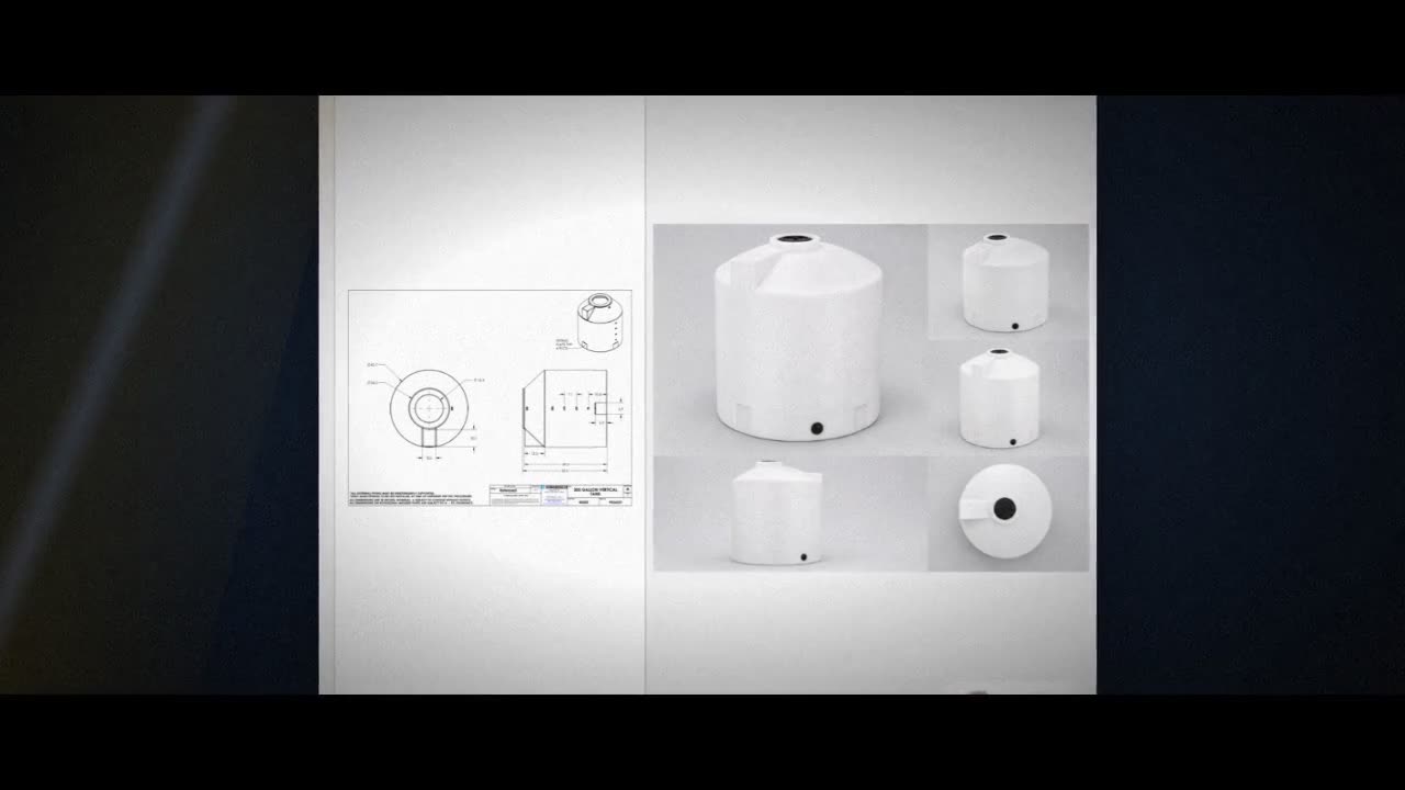 305 Gallon Vertical Liquid Storage Tank video