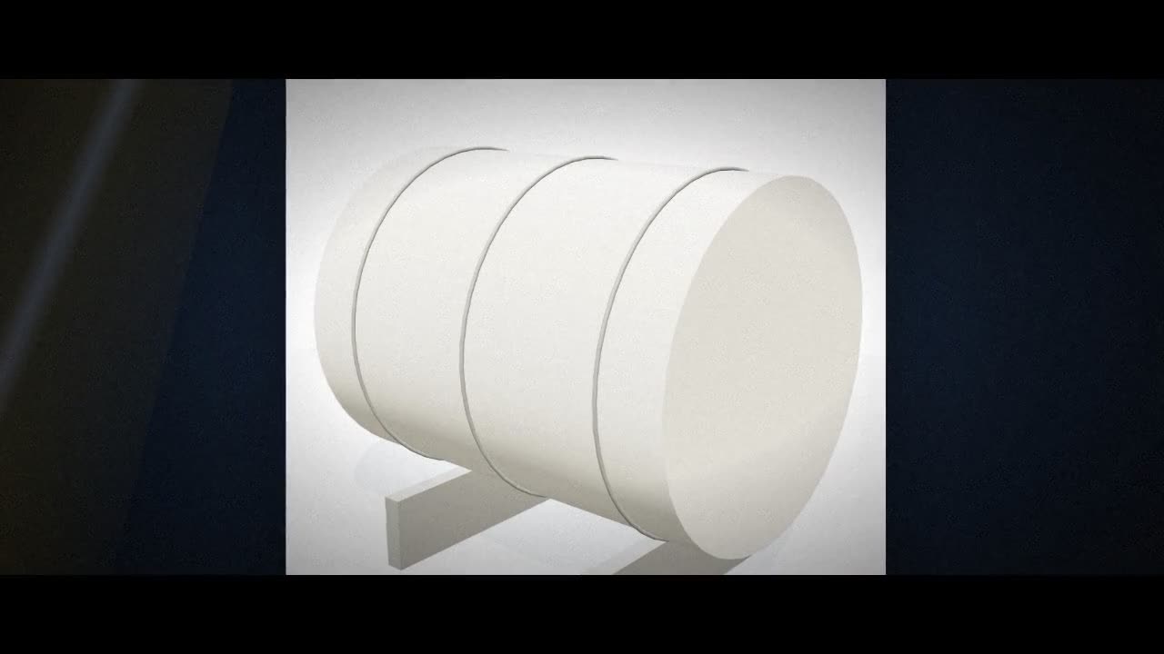 Norwesco 750 Gallon Horizontal Elliptical Cradle Tank in White video