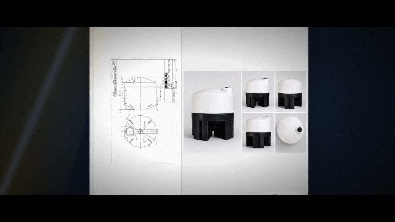 1050 Gallon 20 Degree Cone Bottom Tank video