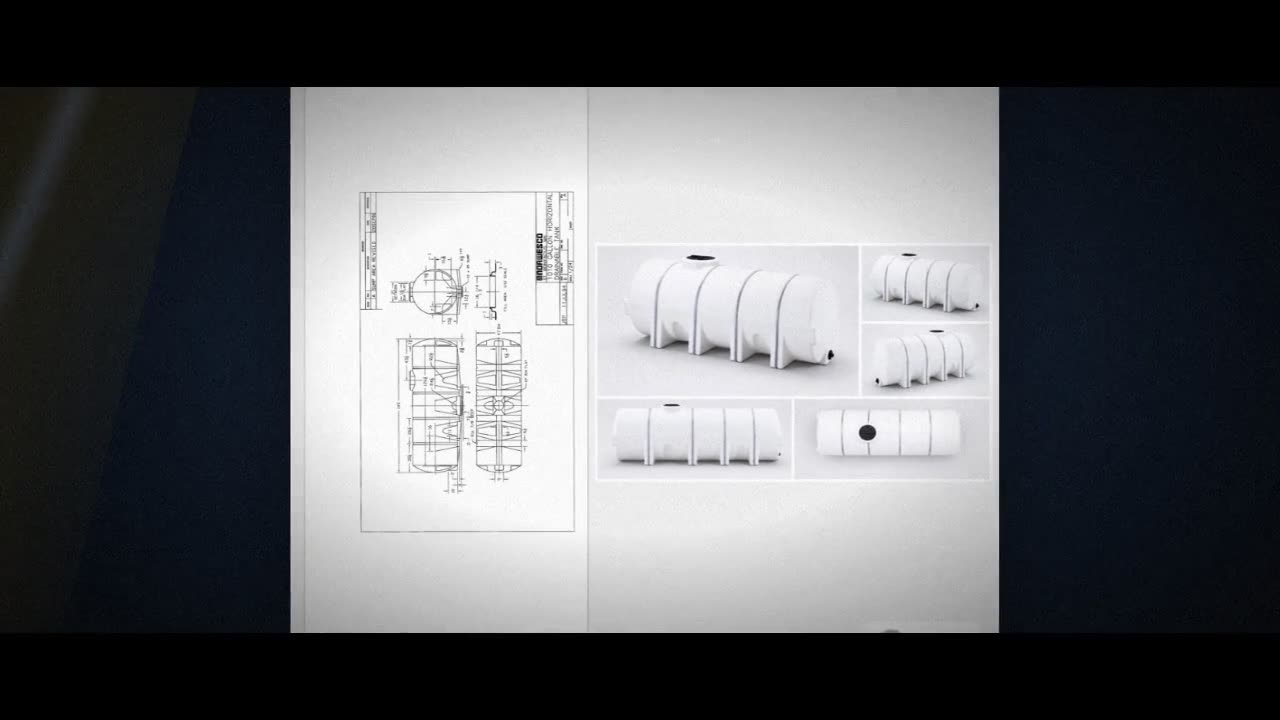 Norwesco 1010 Gallon Horizontal Leg Tank with Sump Bottom video