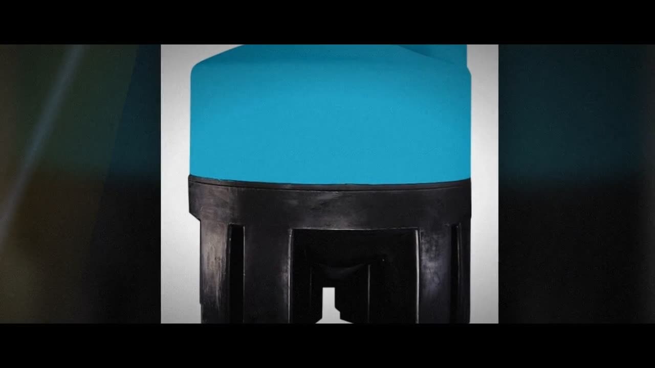 Norwesco 2500 Gallon 30 Degree HDPE Cone Bottom Tank with Poly Stand i video