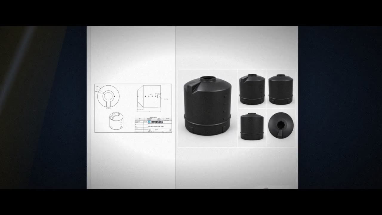 305 Gallon Plastic Water Storage Tank video