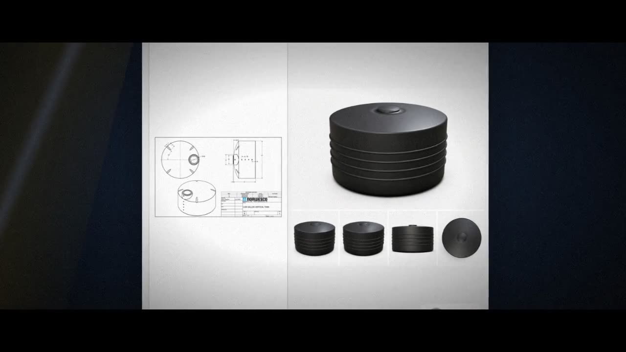 1100 Gallon Plastic Water Storage Tank video