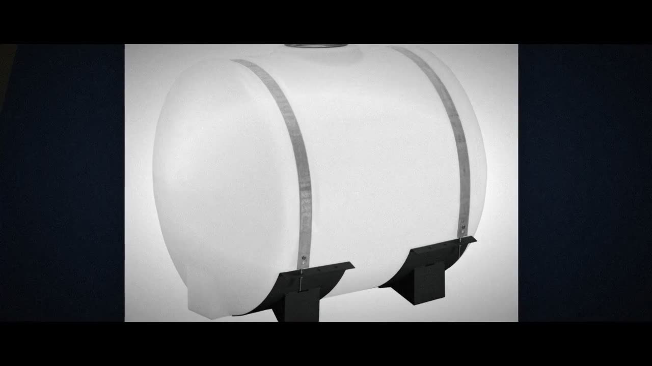 Norwesco 200 Gallon Plastic Applicator Saddle Tank in White video