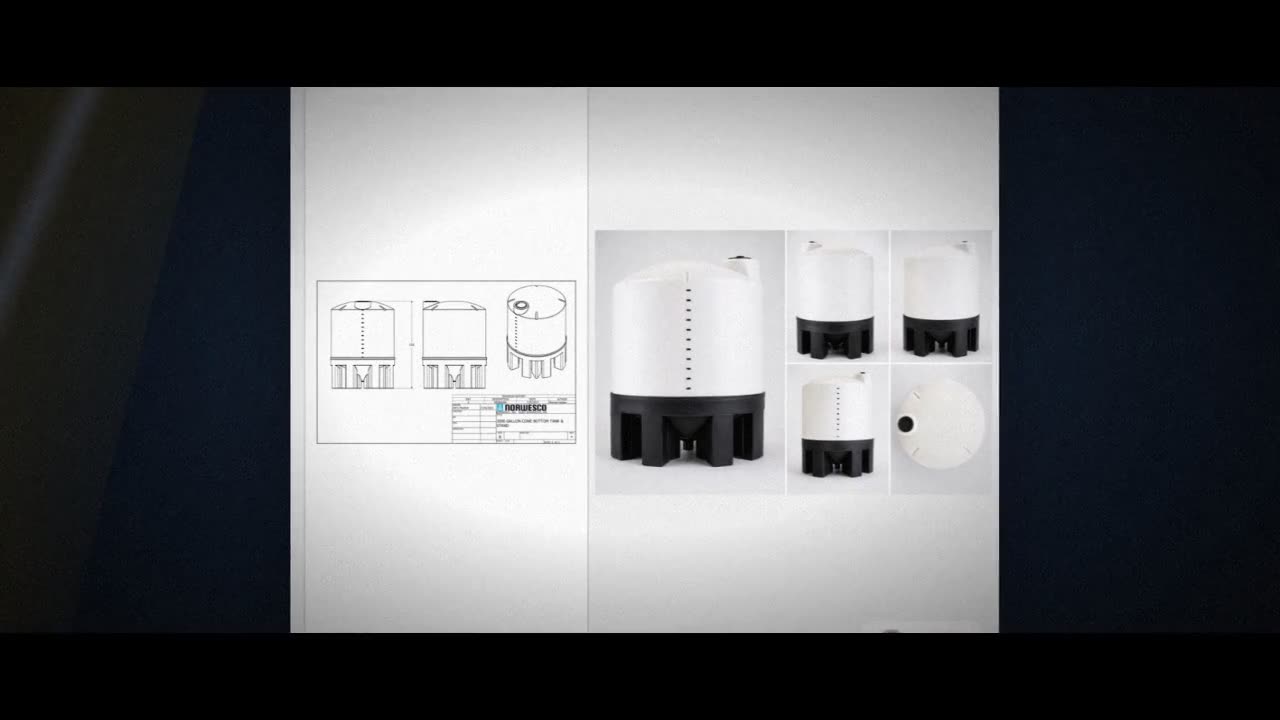 3000 Gallon 30 Degree Cone Bottom Tank - Natural White (99" x 134") video
