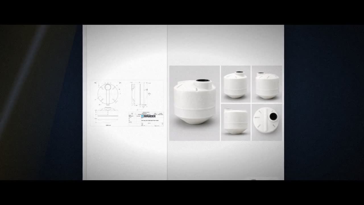 750 Gallon 20 Degree Cone Bottom Tank video