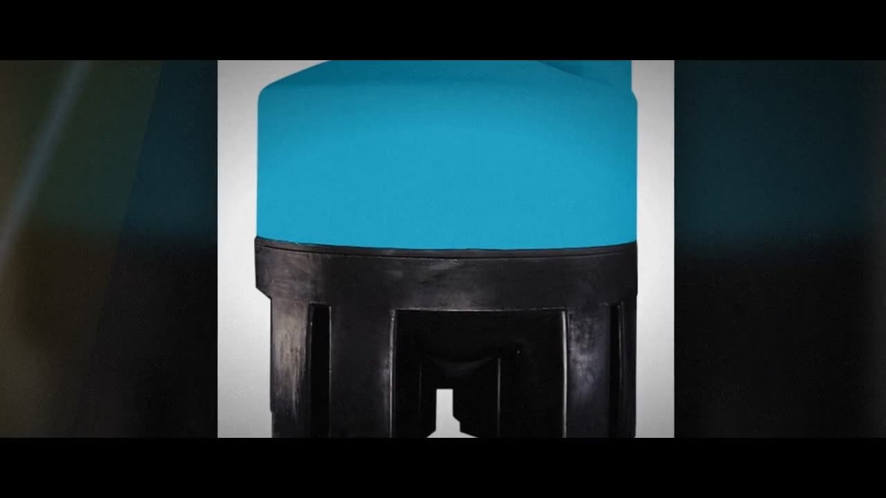 Norwesco 1600 Gallon 30 Degree HDPE Cone Bottom Tank with Poly Stand i video