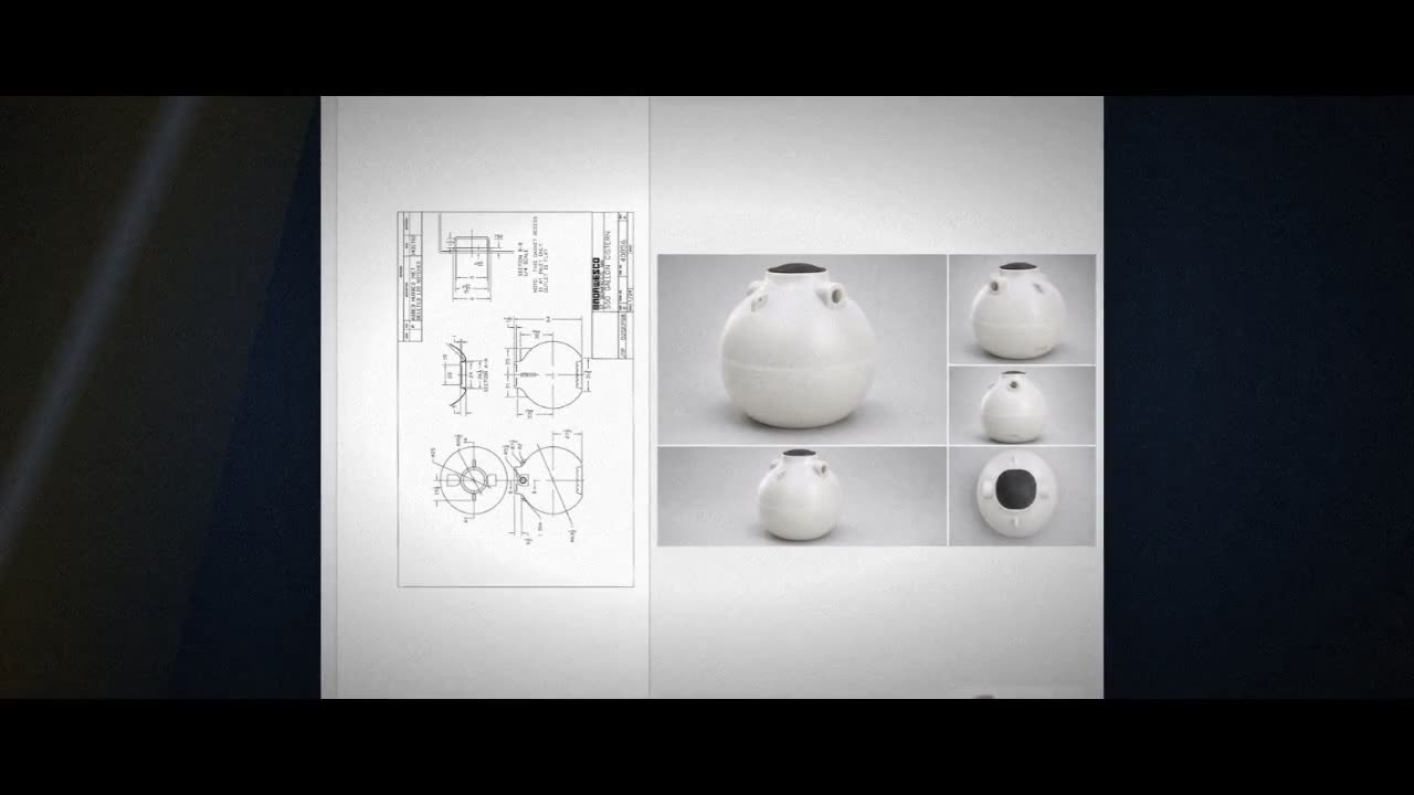 Norwesco 550 Gallon Plastic Underground Water Storage Cistern Tank video