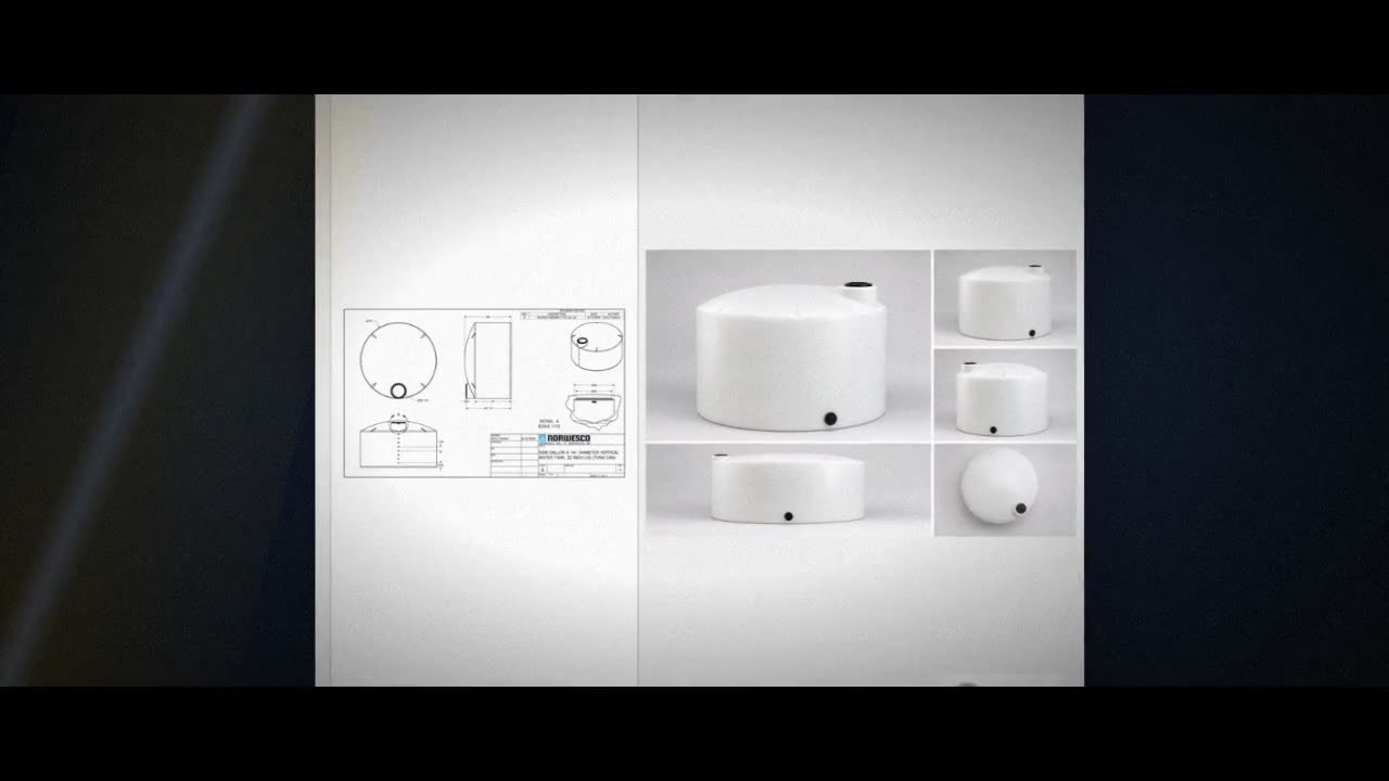 5000 Gallon Vertical Liquid Storage Tank - Natural White (141" x 86") video